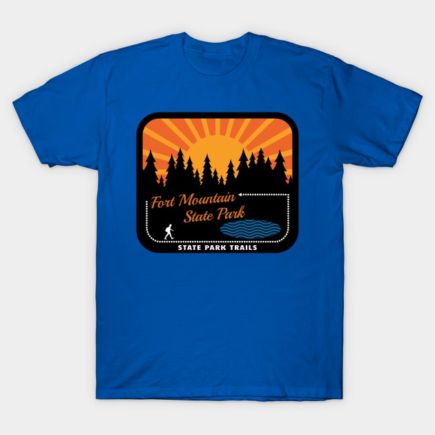 Fort Mountain State Park Trails T-Shirt by numpdog